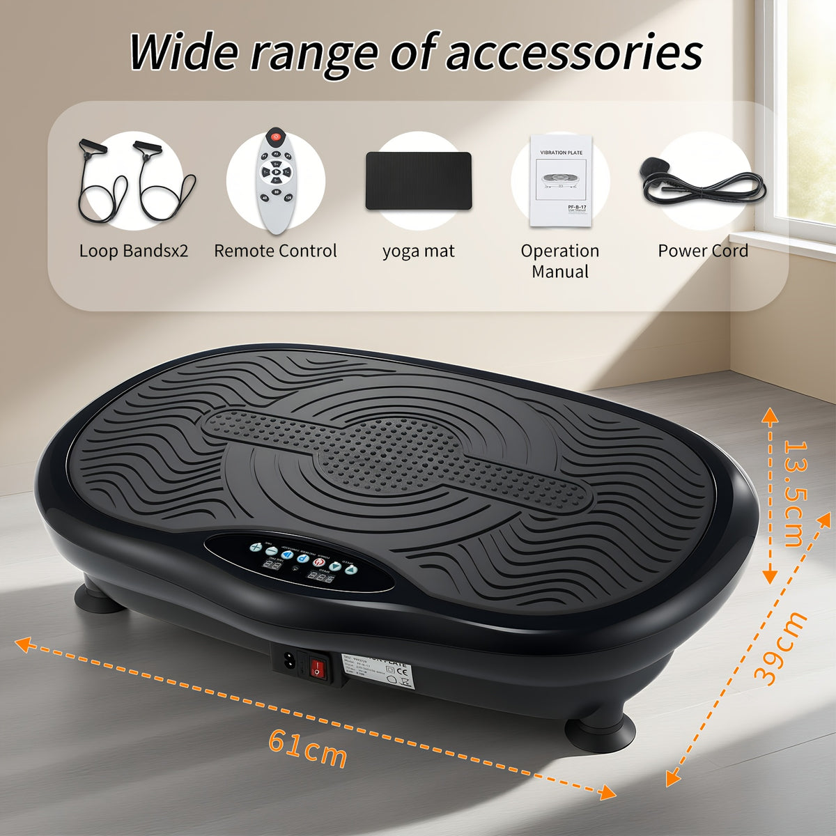 Machine de Vibration Corporelle Complète, 200W pour animaux et maison – vue détaillée 9