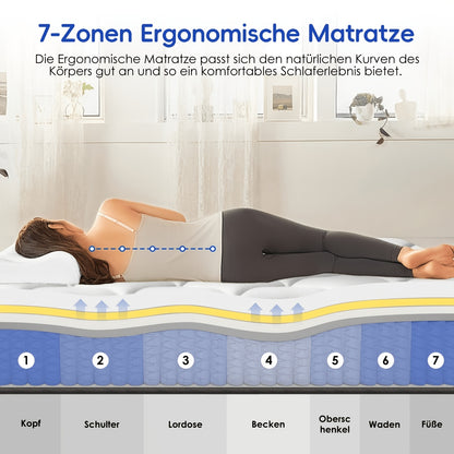 Matelas, Hauteur 25 cm pour chambre et couchage quotidien – vue principale