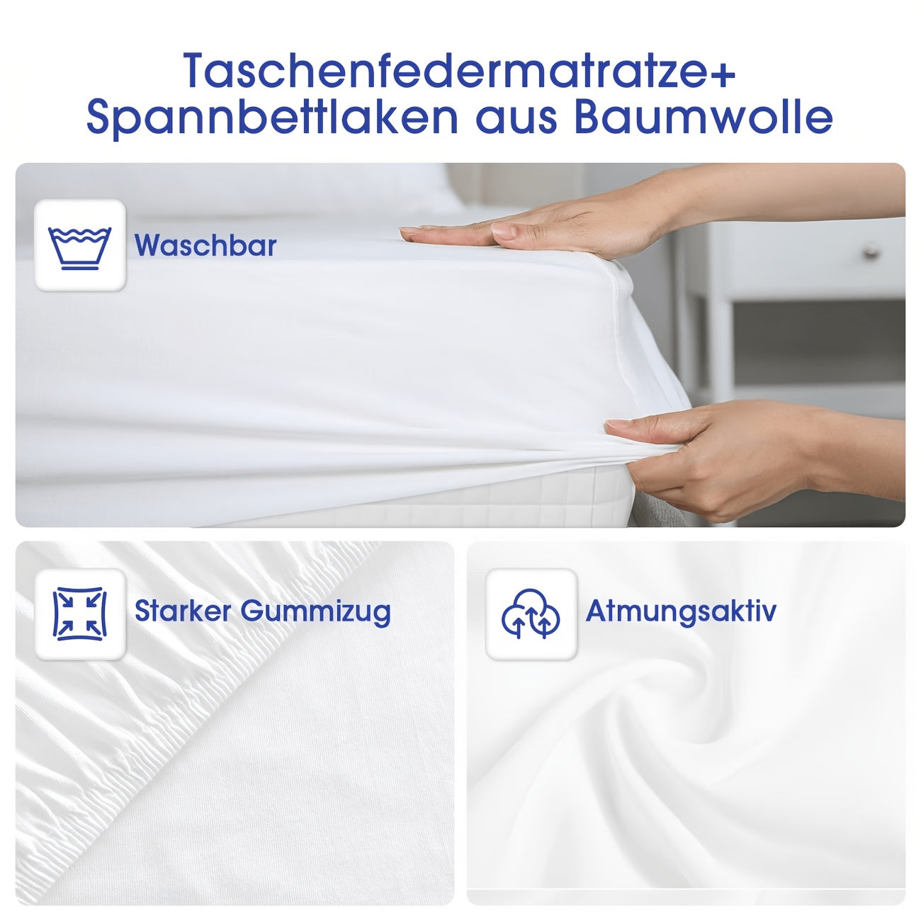 Matelas, Hauteur 25 cm pour chambre et couchage quotidien – vue détaillée 8