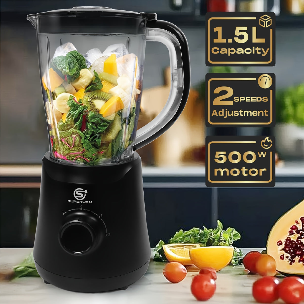 Mixeur Professionnel, lavable pour Smoothies et Glace – vue détaillée 7