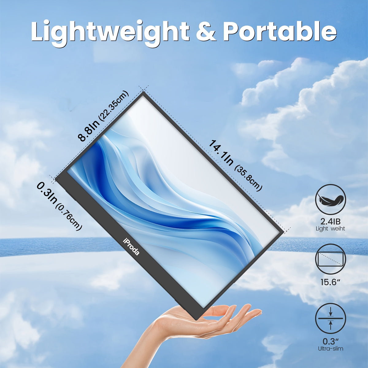 Moniteur de Jeu Portable, 60Hz pour quotidien et maison – vue détaillée 2