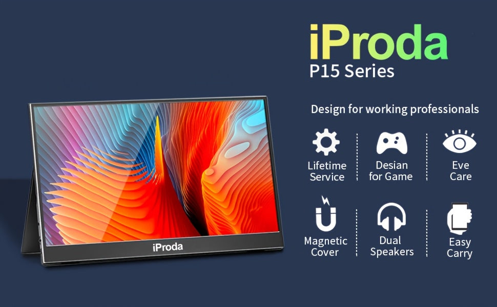 Moniteur de Jeu Portable, 60Hz pour quotidien et maison – vue détaillée 8