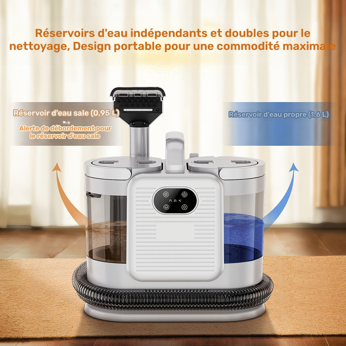 Nettoyeur de tapis, 1650W pour tapis et meubles rembourrés – vue détaillée 3