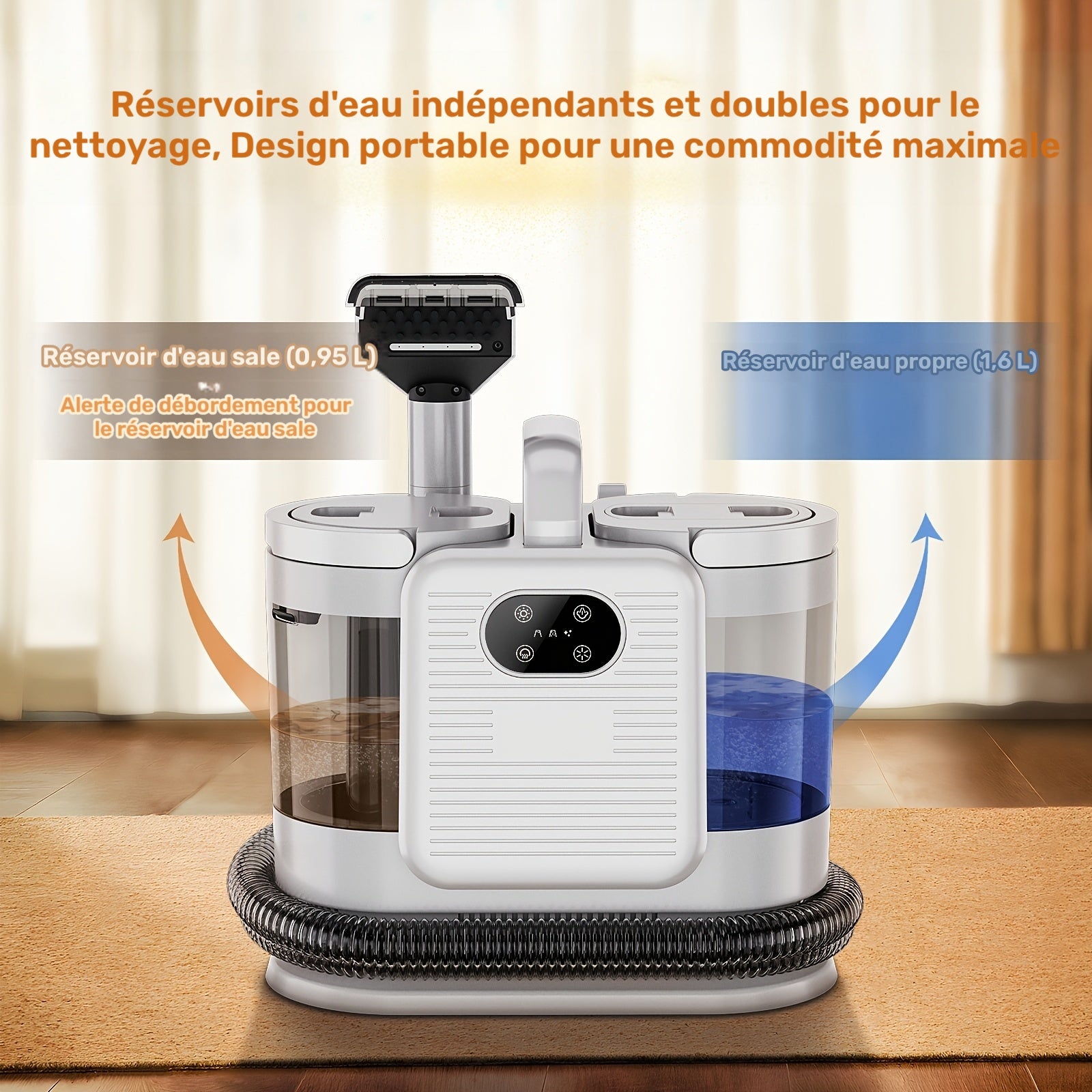 Nettoyeur de tapis, 1650W pour tapis et meubles rembourrés – vue détaillée 3