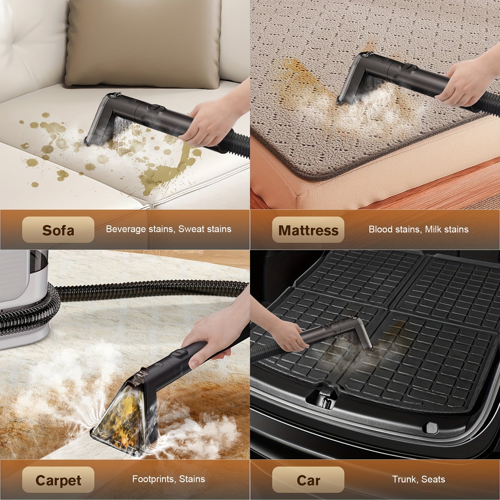 Nettoyeur de tapis, 1650W pour tapis et meubles rembourrés – vue détaillée 4