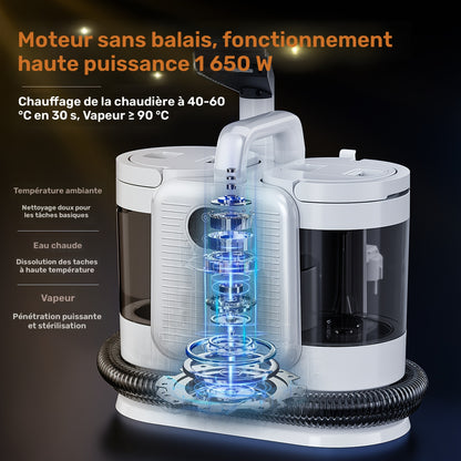 Nettoyeur de tapis, 1650W pour tapis et meubles rembourrés – vue détaillée 7
