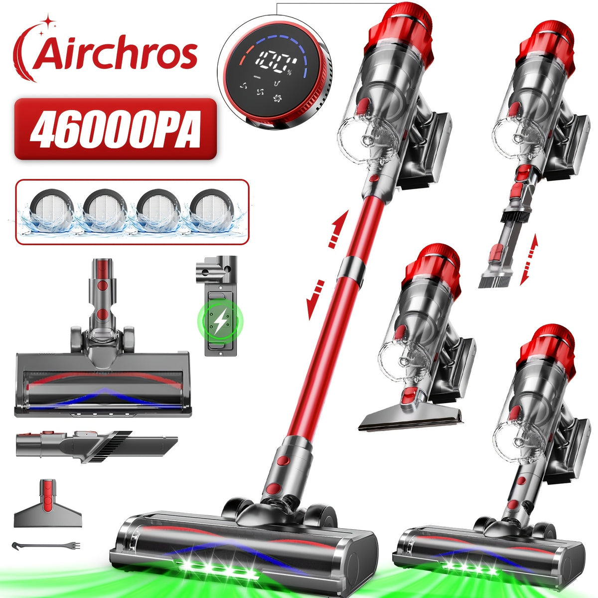 Nettoyeur de tapis, éclairage LED pour tapis et meubles rembourrés – vue détaillée 20