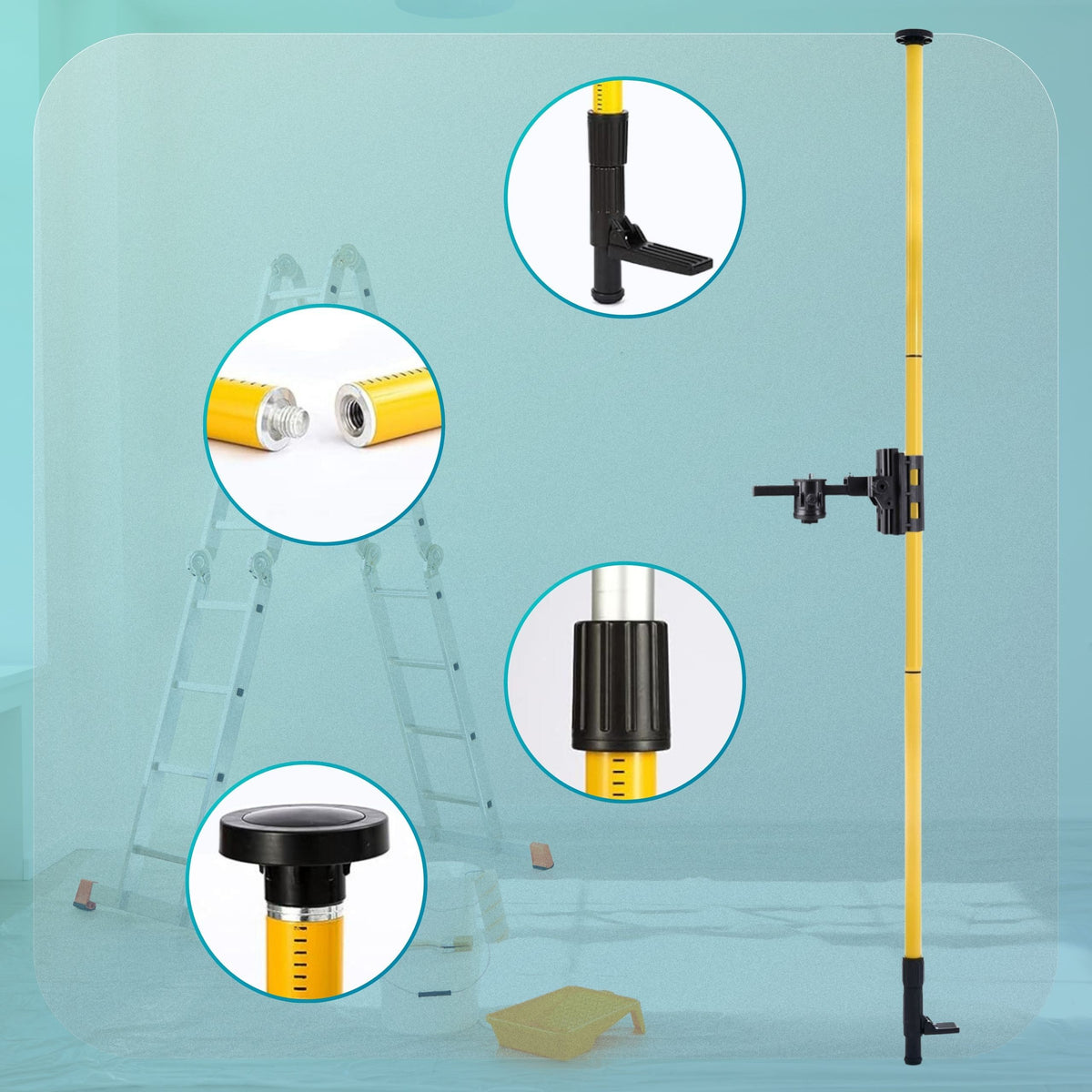 Niveau laser, 365 cm pour alignement et travaux de pose – vue détaillée 5