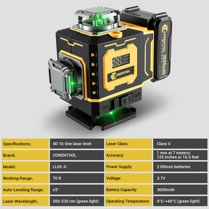 Niveau laser, 4x360 pour alignement et travaux de pose – vue détaillée 2