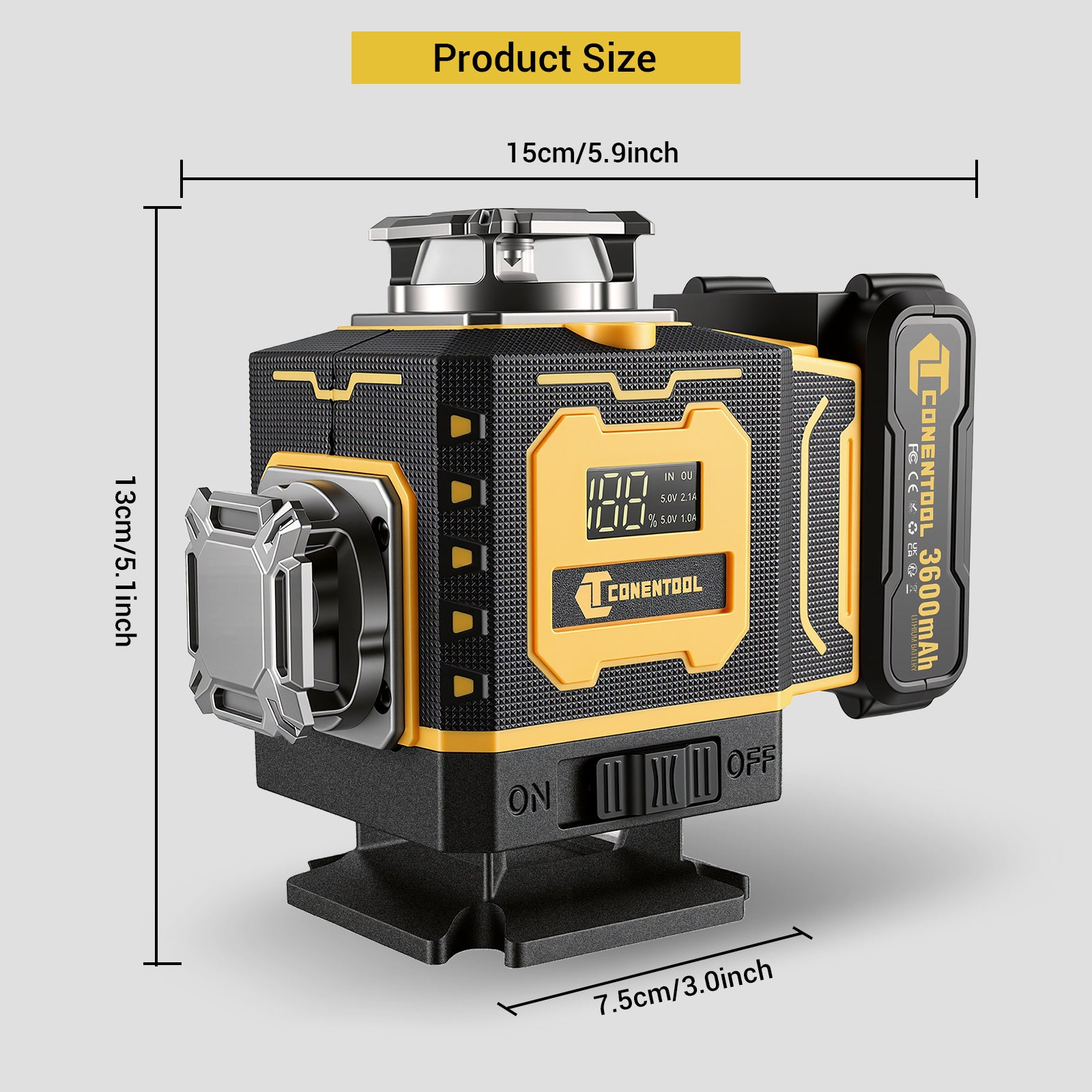 Niveau laser, 4x360 pour alignement et travaux de pose – vue détaillée 3