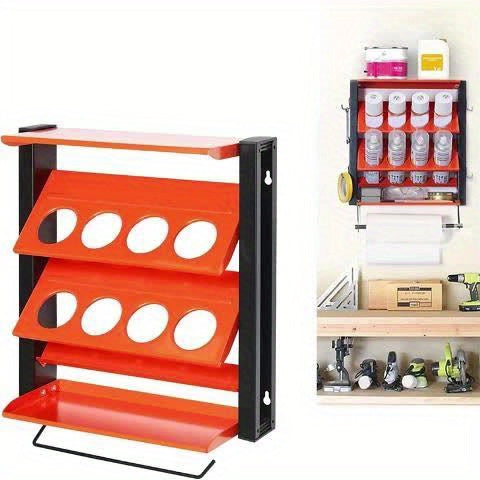 Organisateur mural en métal robuste, avec rangement pour atelier et bricolage – vue détaillée 9