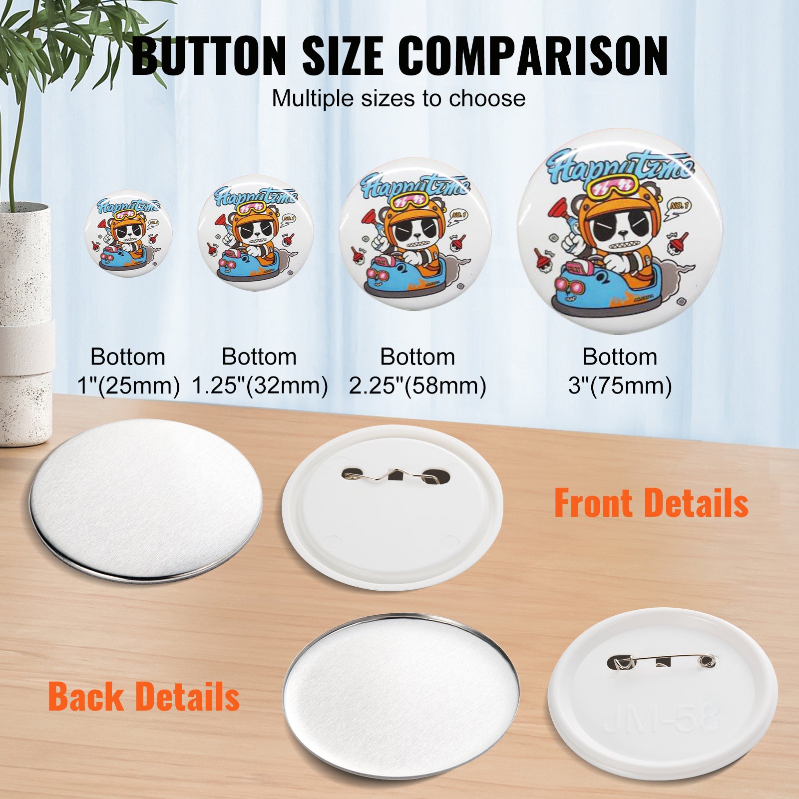 Outils pour loisirs créatifs, 58mm pour salle de bain et maison – vue détaillée 5