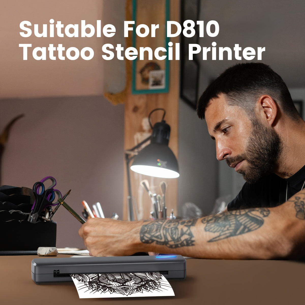 Papier de transfert tatouage, Papier thermique pour tatouage 8,5x11 pour loisirs et projets créatifs – vue détaillée 5