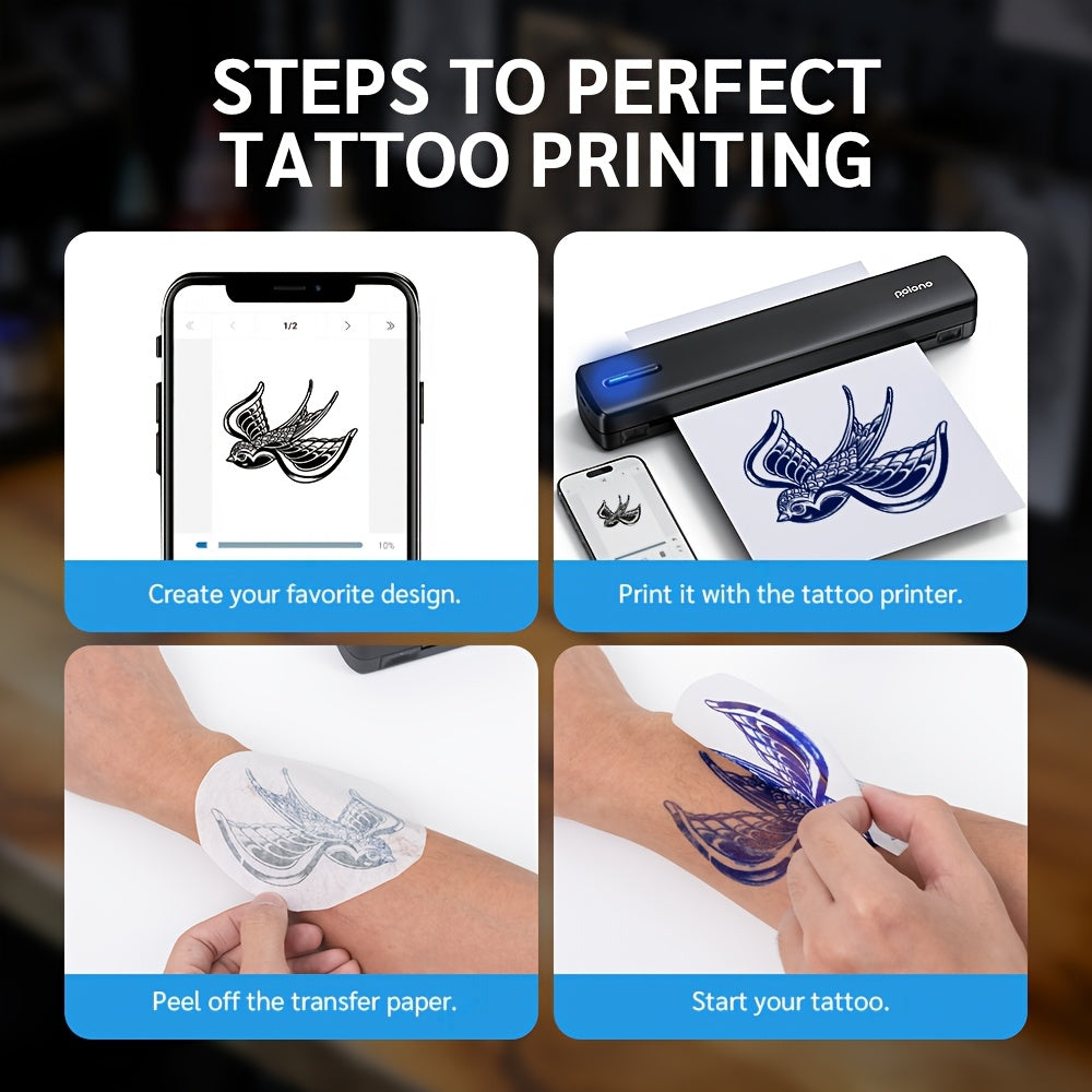 Papier de transfert tatouage, Papier thermique pour tatouage 8,5x11 pour loisirs et projets créatifs – vue détaillée 7