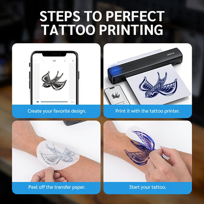 Papier de transfert tatouage, Papier thermique pour tatouage 8,5x11 pour loisirs et projets créatifs – vue détaillée 7