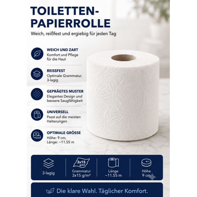 Papier toilette, 1 pour quotidien et maison – vue détaillée 3