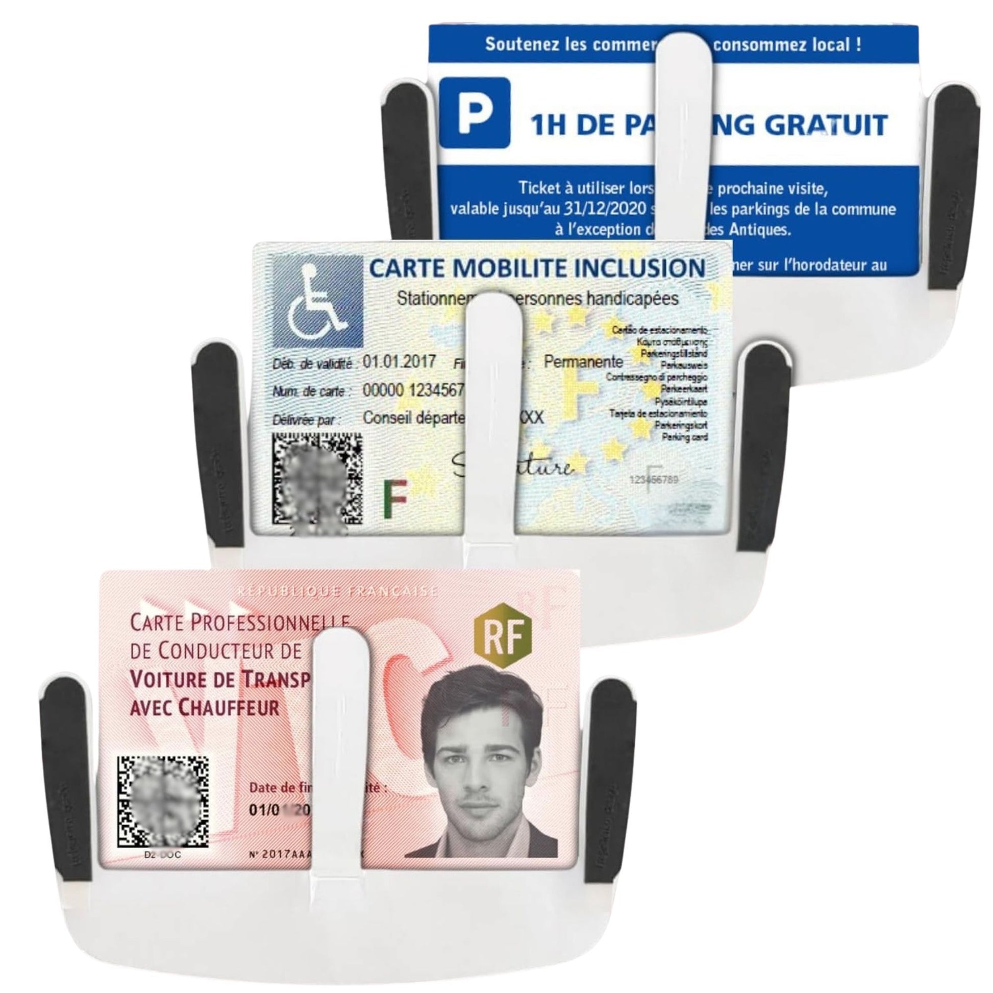 Pelote de fibre, Support cartes x3 pour véhicule et déplacements – vue détaillée 8