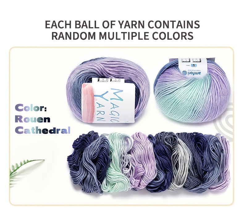 pelotes de fil à crocheter, Pack de 4 meules de foin Dusk pour écharpes et quotidien – vue détaillée 9