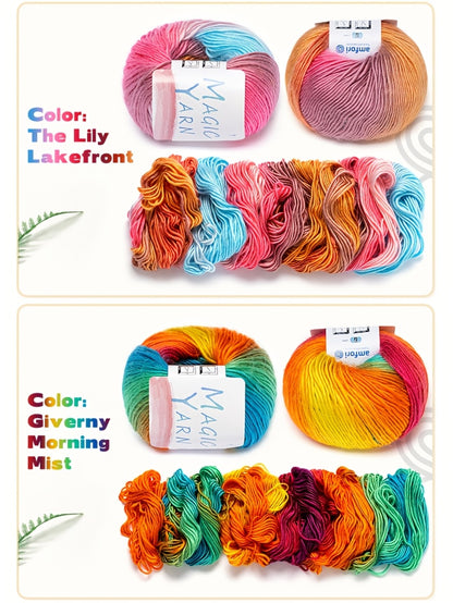 pelotes de fil à crocheter, Pack de 4 meules de foin Dusk pour écharpes et quotidien – vue détaillée 10