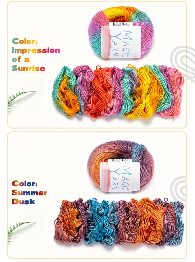 pelotes de fil à crocheter, Pack de 4 meules de foin Dusk pour écharpes et quotidien – vue détaillée 11