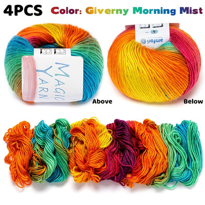 pelotes de fil à crocheter, Pack de 4 meules de foin Dusk pour écharpes et quotidien – vue détaillée 14