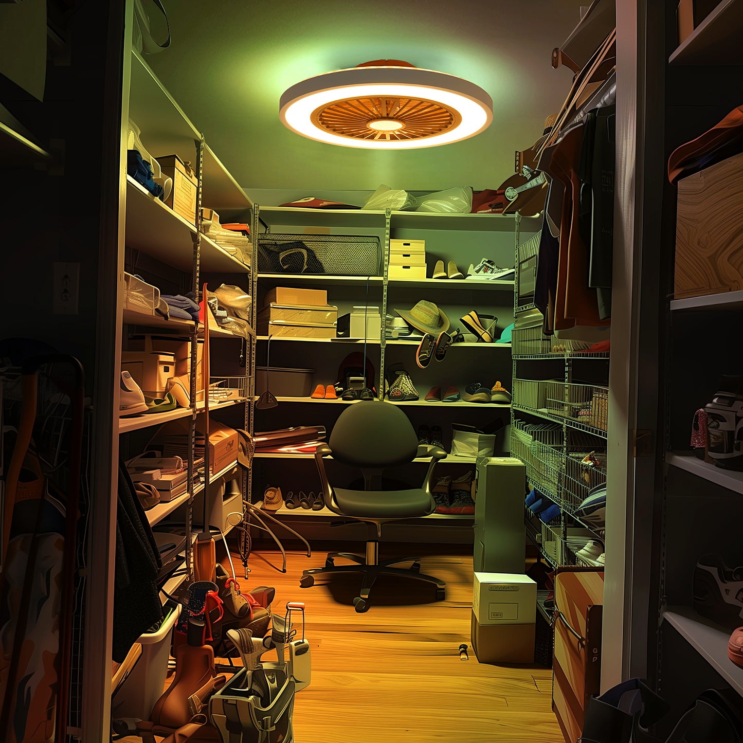 Plafonnier LED, 54cm pour maison et quotidien – vue détaillée 4