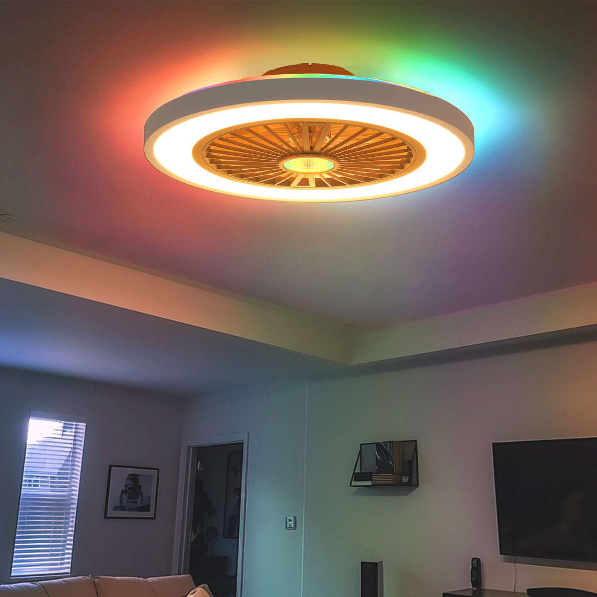 Plafonnier LED, 54cm pour maison et quotidien – vue détaillée 6