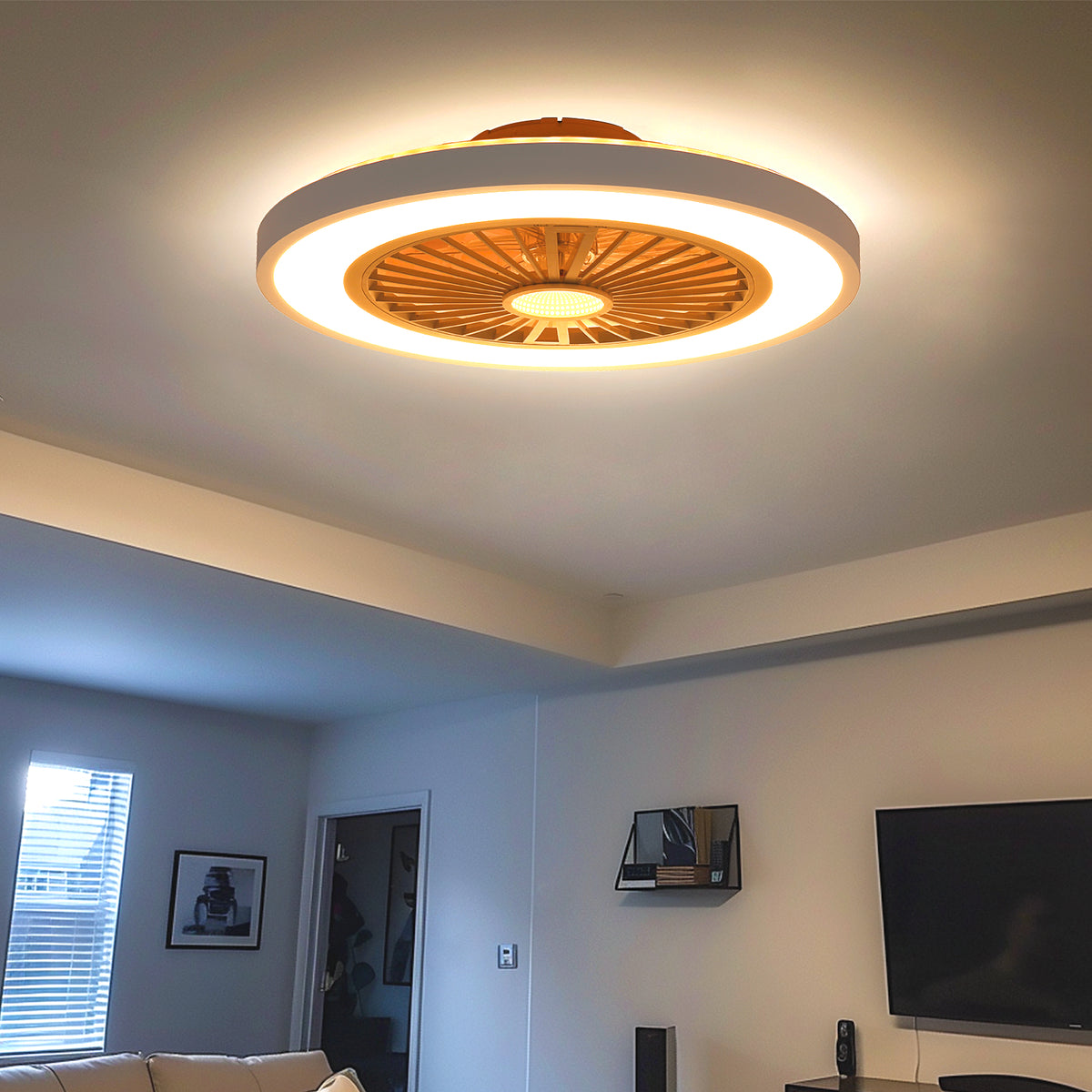Plafonnier LED, 54cm pour maison et quotidien – vue détaillée 11