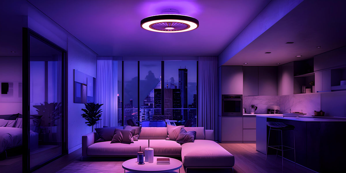 Plafonnier LED, 54cm pour maison et quotidien – vue détaillée 16