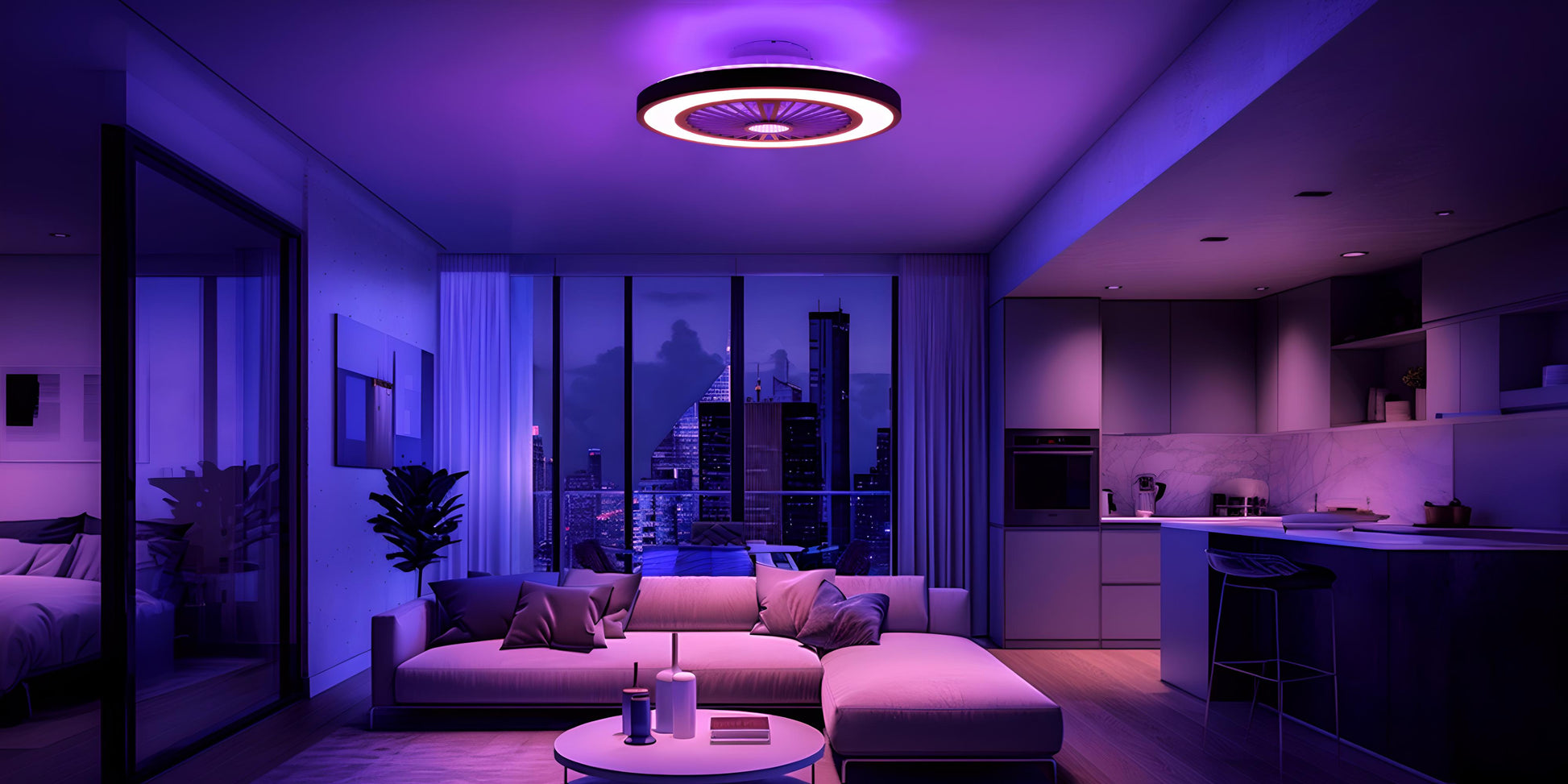 Plafonnier LED, 54cm pour maison et quotidien – vue détaillée 16