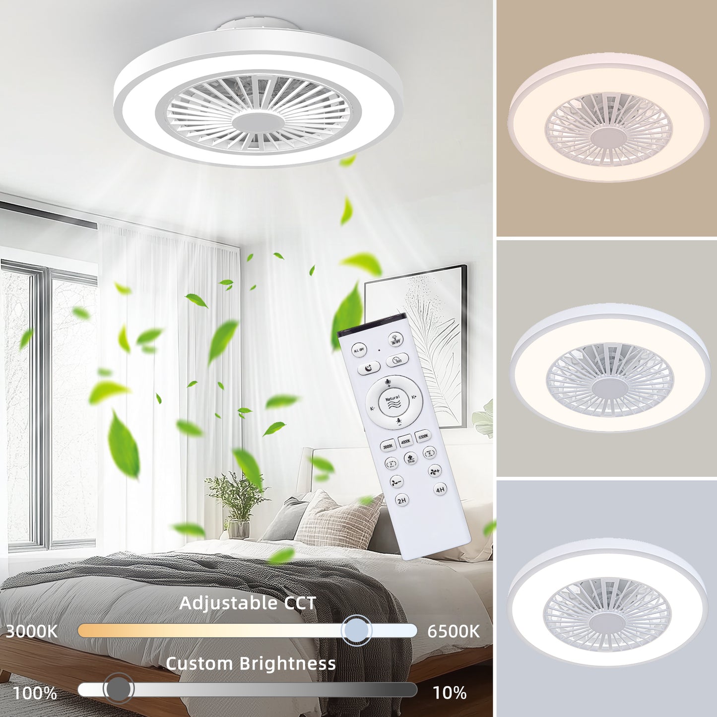 Plafonnier LED, 54cm pour maison et quotidien – vue détaillée 20