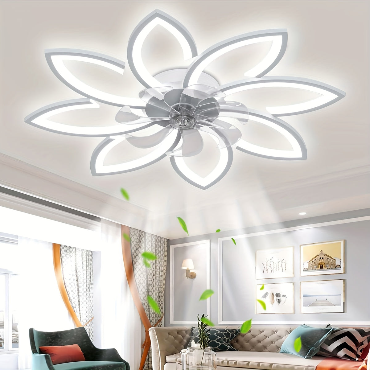 Plafonnier LED, 90 Cm pour maison et salon – vue détaillée 11