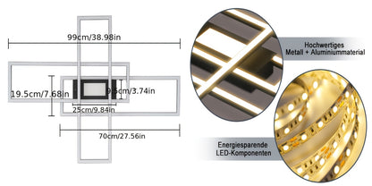 Plafonnier LED, Blanc pour maison – vue détaillée 6
