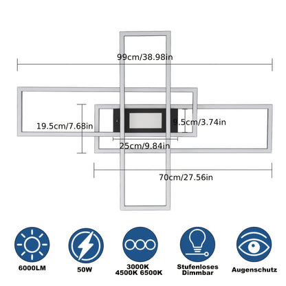 Plafonnier LED, Blanc pour maison – vue détaillée 8