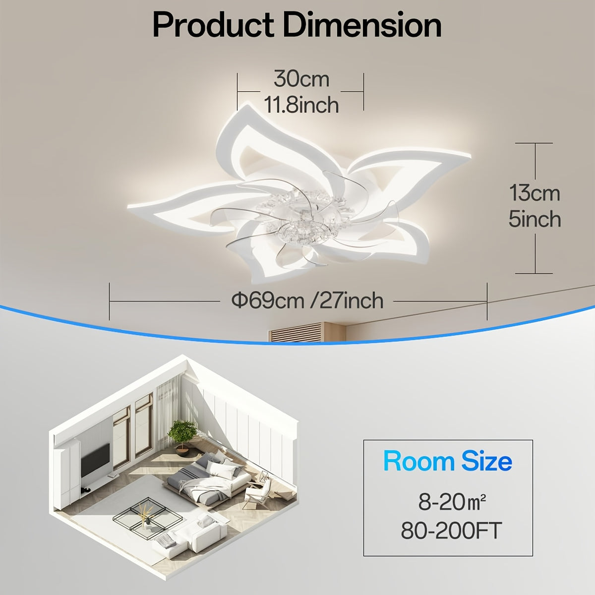 Plafonnier LED, éclairage LED pour déplacements – vue détaillée 3