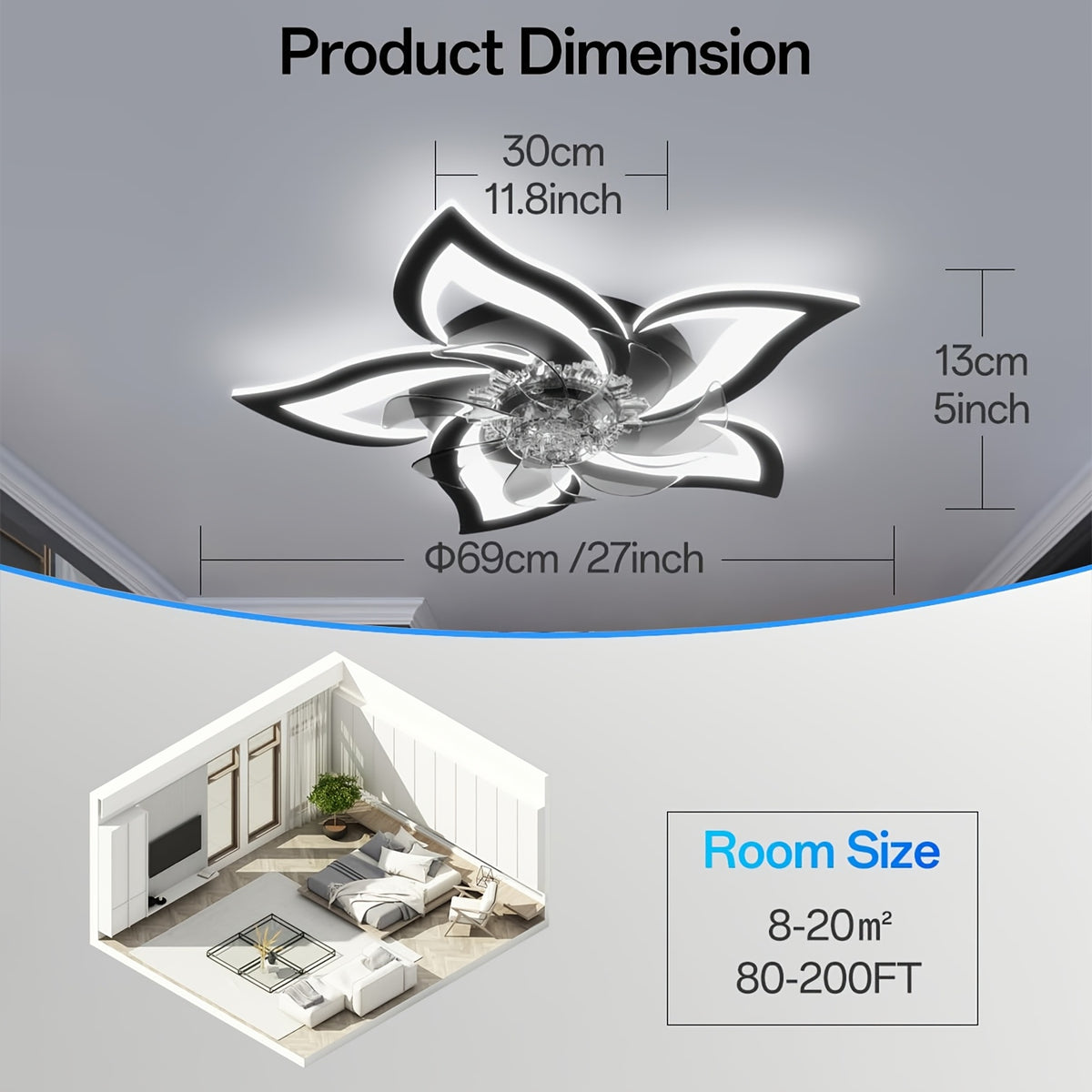 Plafonnier LED, éclairage LED pour déplacements – vue détaillée 4