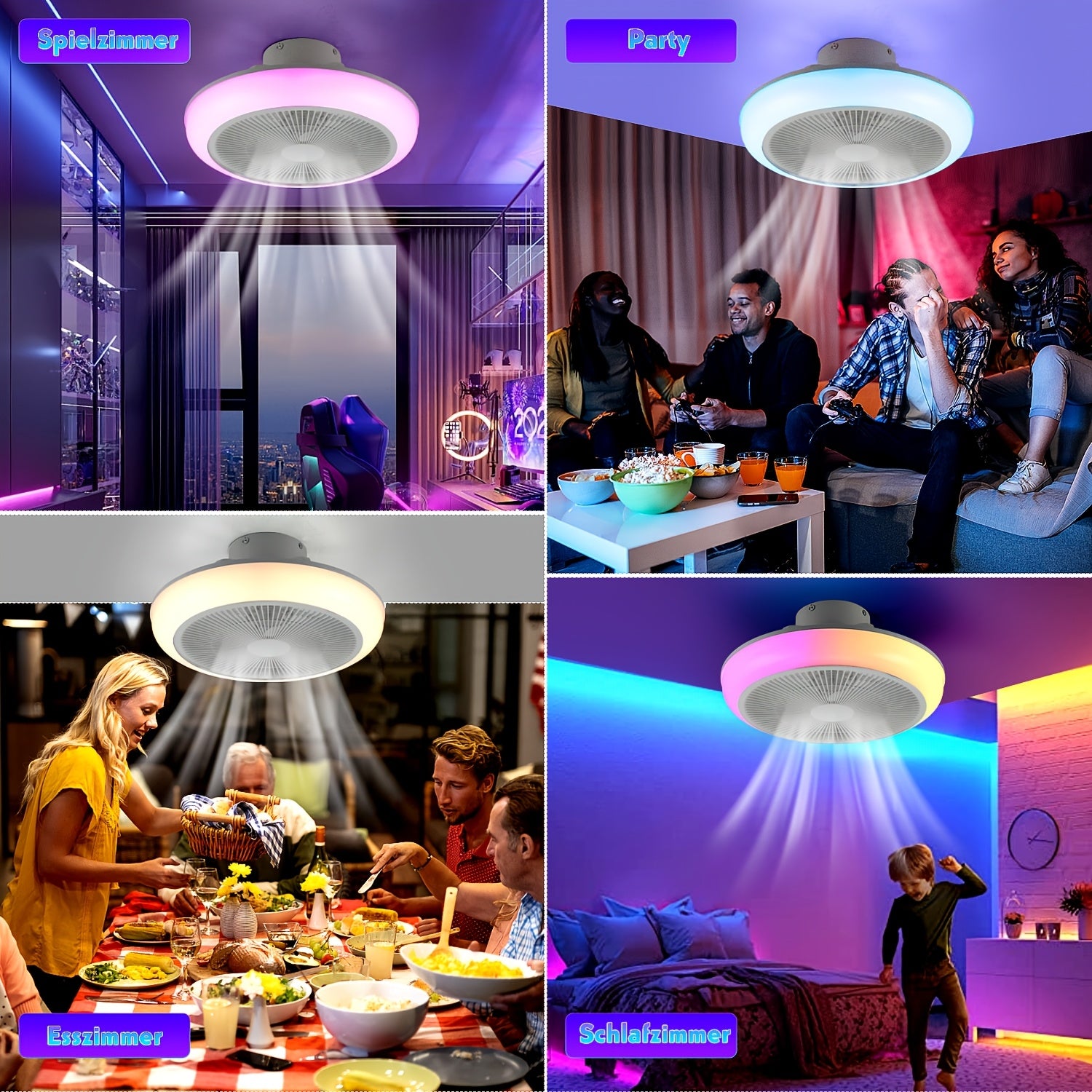 Plafonnier LED, éclairage LED pour déplacements et maison – vue détaillée 5