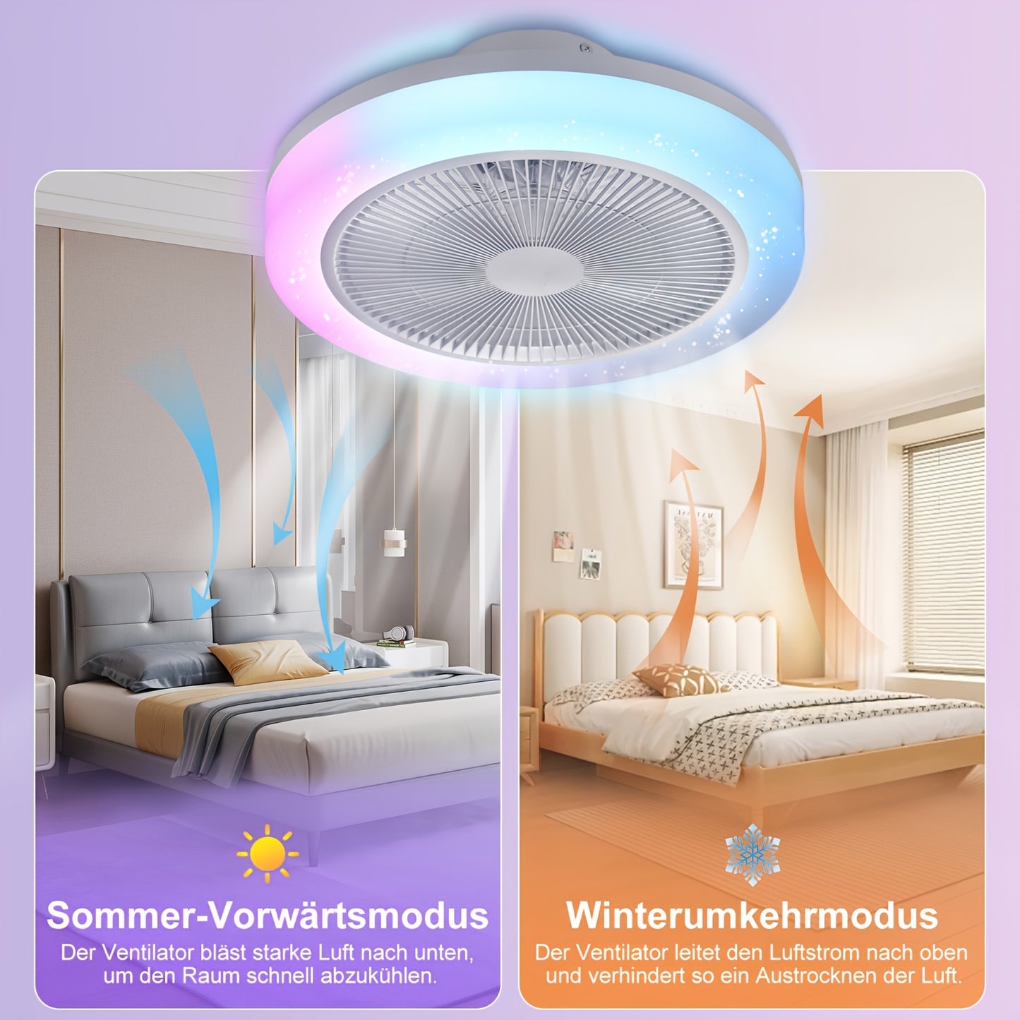 Plafonnier LED, RGB + Audio pour maison – vue détaillée 6