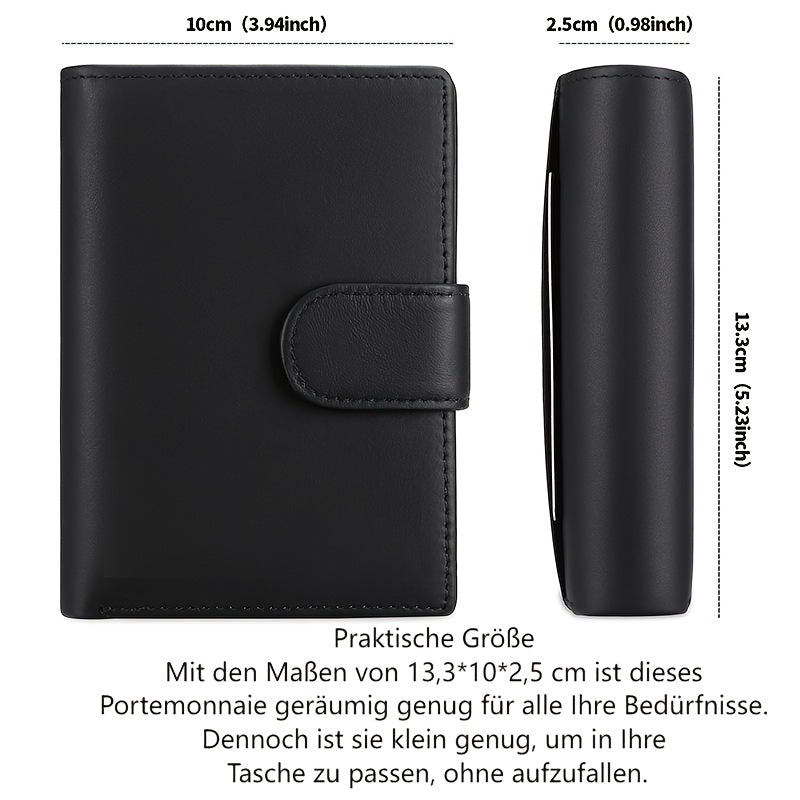 Portefeuille en Cuir Véritable, Orange pour véhicule et déplacements – vue détaillée 2