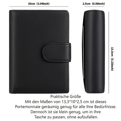 Portefeuille en Cuir Véritable, Orange pour véhicule et déplacements – vue détaillée 2