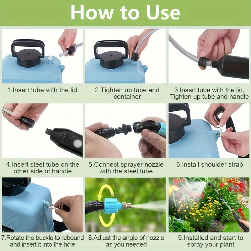 Pulvérisateur électrique, rechargeable pour jardin et terrasse – vue détaillée 10