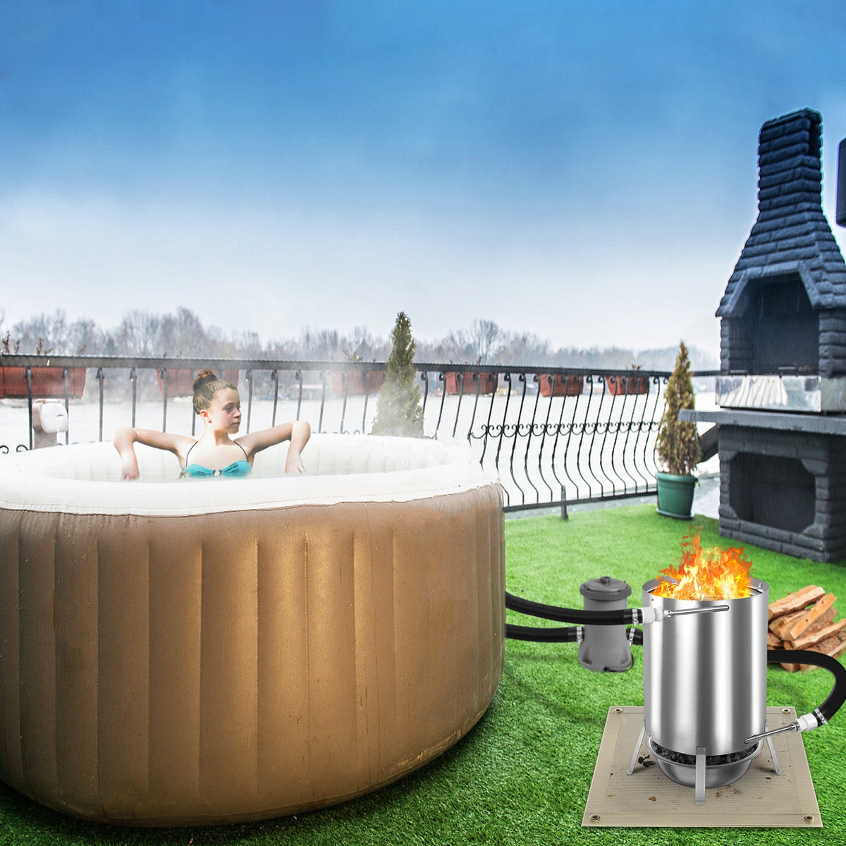 Racks et couvre-gril d’extérieur, acier inoxydable pour Piscines et quotidien – vue détaillée 5