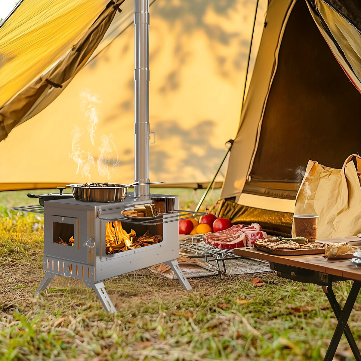 Réchauds portables, acier inoxydable pour cuisine et coin repas – vue détaillée 6