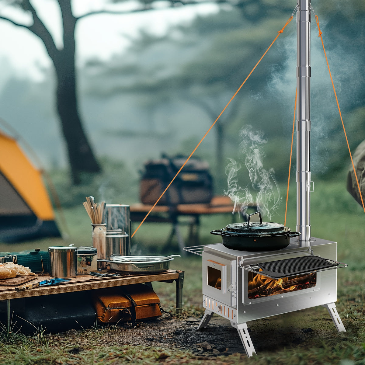 Réchauds portables, acier inoxydable pour cuisine et coin repas – vue détaillée 9