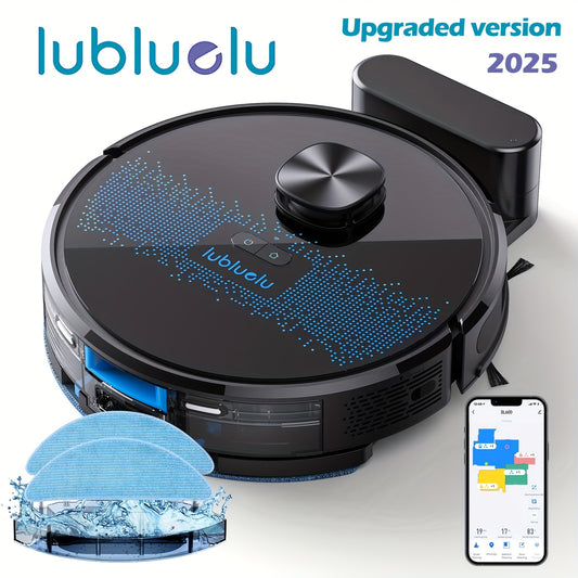 Robot aspirateur laveur, 24 Zones Interdites pour Poils d'Animaux pour nettoyage domestique et cuisine – vue principale