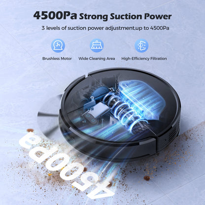 Robot aspirateur laveur, 5 Cartes pour nettoyage domestique et cuisine – vue détaillée 13