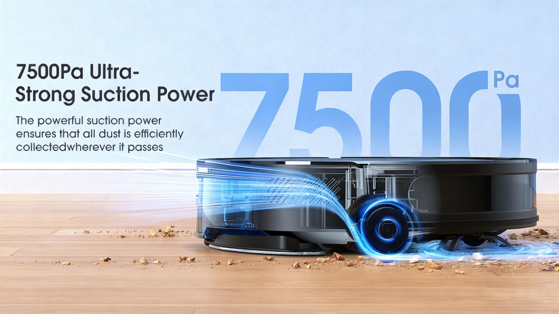 Robot aspirateur laveur, 9,98cm pour nettoyage domestique et cuisine – vue détaillée 12