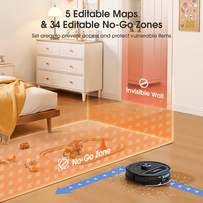 Robot aspirateur laveur, Aspirateur Robotique 3-en-1 pour cuisine et nettoyage domestique – vue détaillée 9