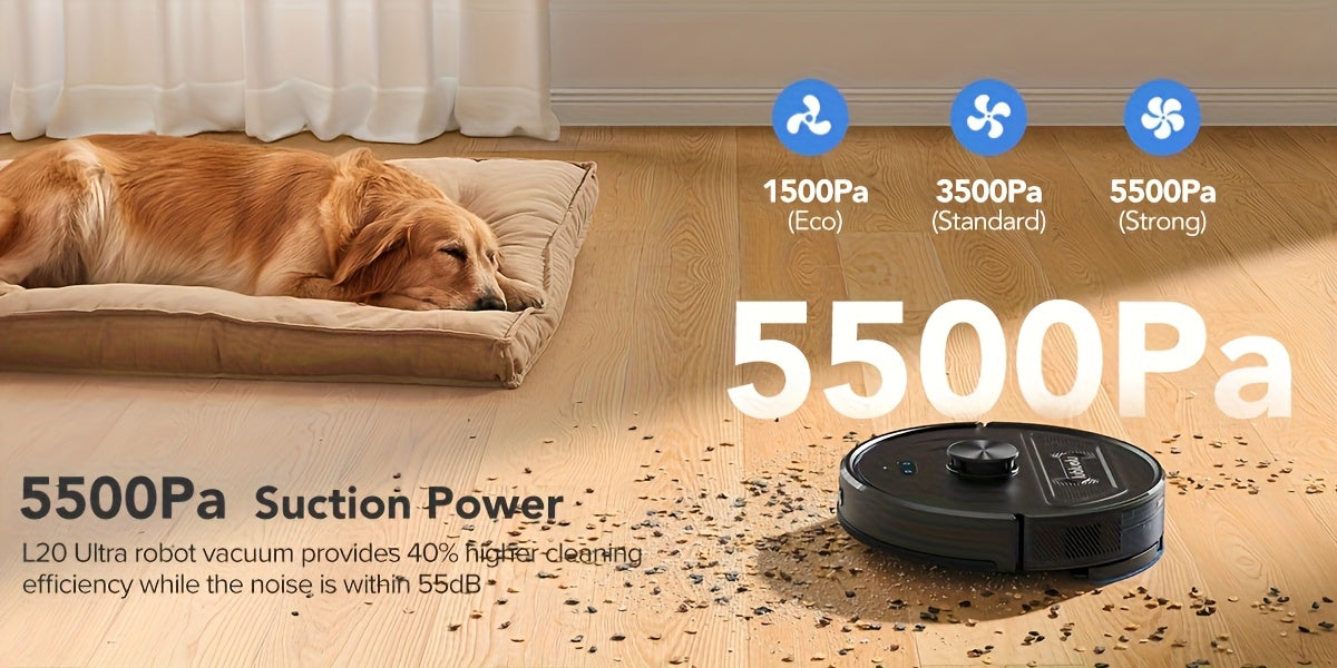 Robot aspirateur laveur, Aspirateur Robotique 3-en-1 pour cuisine et nettoyage domestique – vue détaillée 13