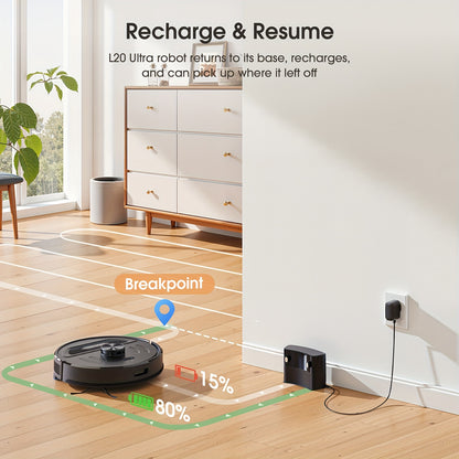 Robot aspirateur laveur, Aspirateur Robotique 3 en 1 pour nettoyage domestique – vue détaillée 14